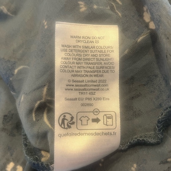 SEASALT CORNWALL Appplique Poppy Wade Easel 3/4 Sleeve Top - Picture 5 of 5